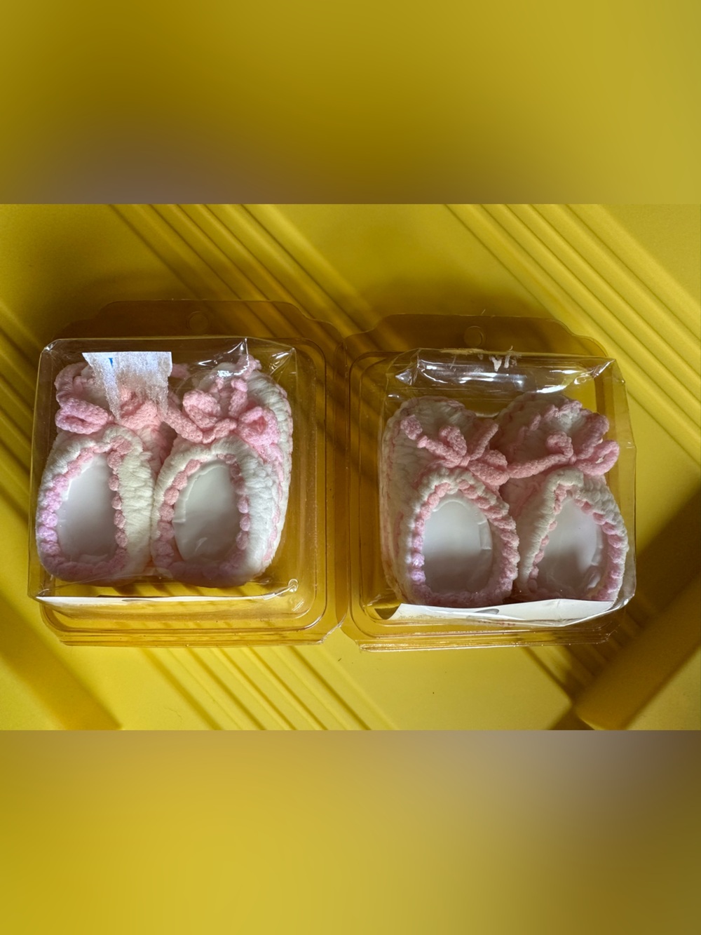 NEW VTG Spencer's Infant Booties Made In The USA‎ 100% Stretch Nylon 2 Pairs